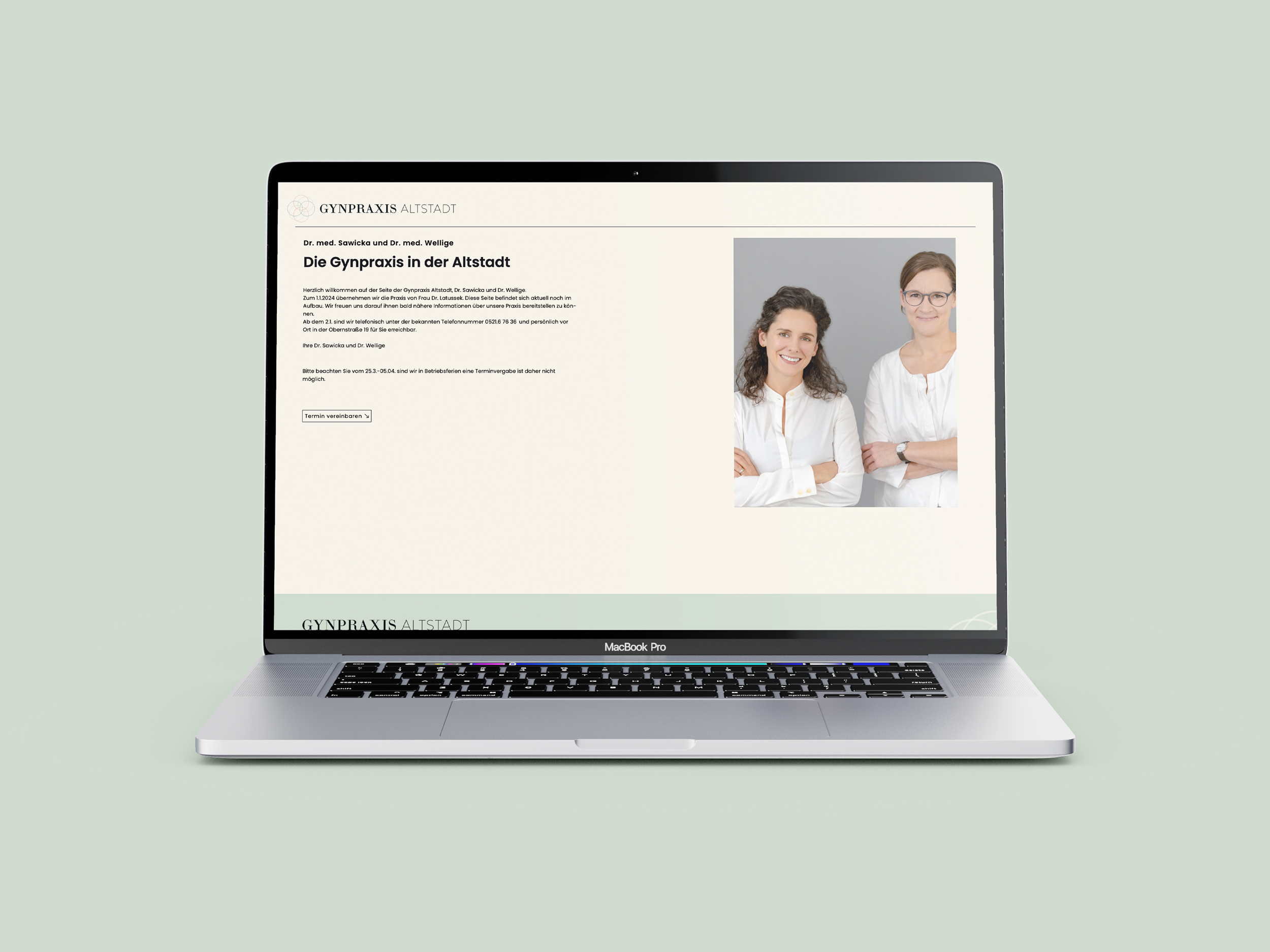 Die neue Website der Gyn Praxis