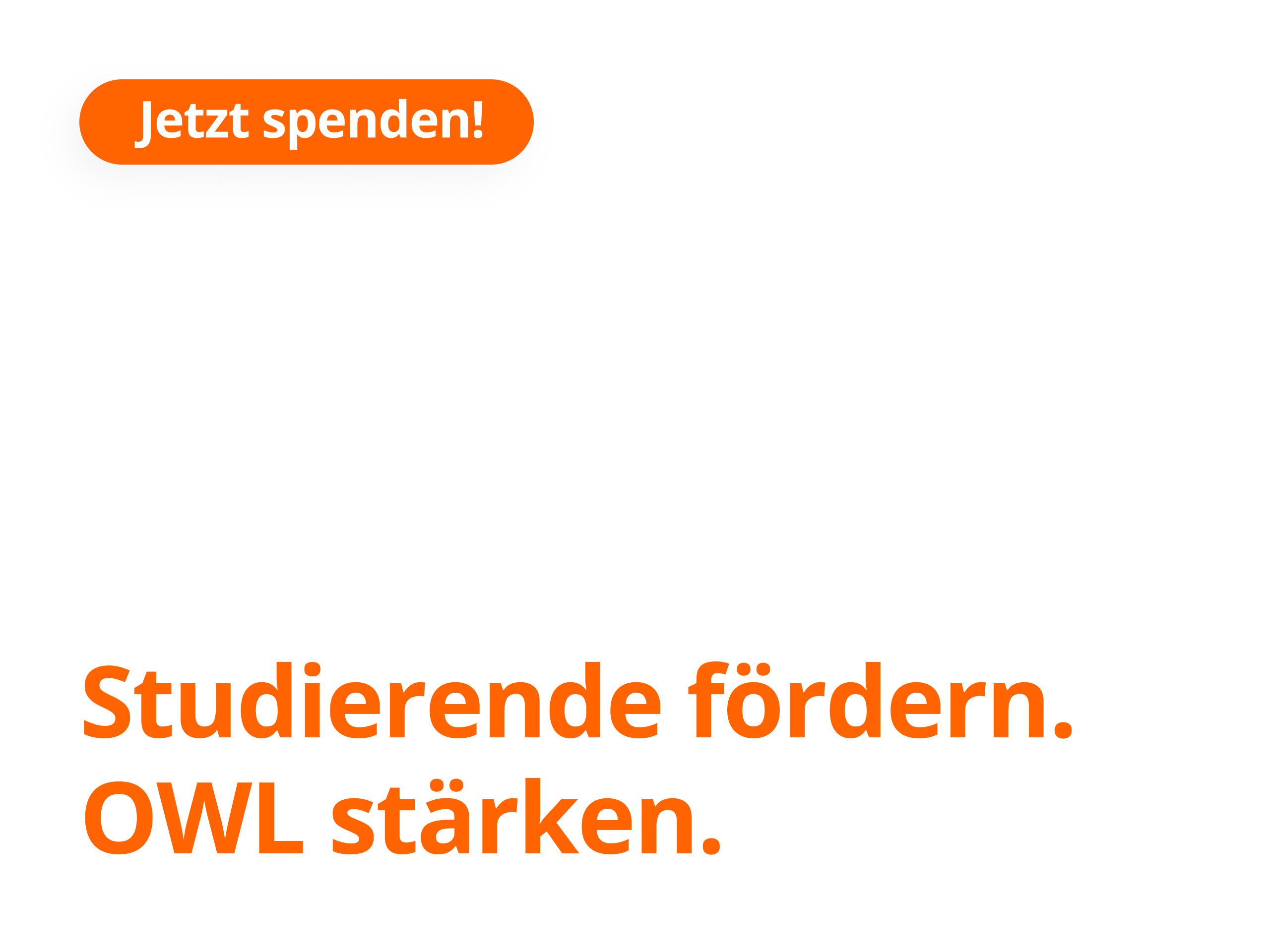 Studienfonds OWL Website Bild mit dem Text: Studierende fördern. OWL stärken.